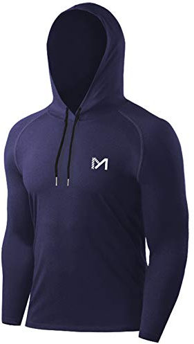 MEETYOO Sportshirt Herren, Funktionsshirt Langarm Laufshirt Männer Fitnessshirt Atmungsaktiv T Shirts für Running Gym Jogging