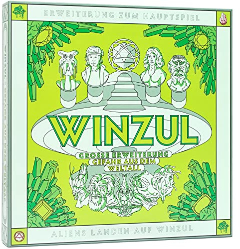 WINZUL - Grosse ERWEITERUNG - Gefahr AUS DEM WELTALL - NEU: 4 Charaktere - 1 Händler/Raumschiff - Neue Gegenstände - 11 Gegner - 43 Ereigniskarten