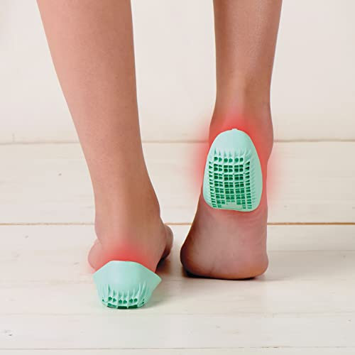 Tuli's Classic Gel-Fersenpolster – Thermoplastische Einlagen mit Mehrschichtdesign für bessere Stoßdämpfung - Hilft gegen Fersensporn, Plantarfasziitis, Fußermüdung - Normal, 15 x 9 x 0,1 cm