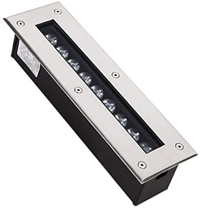 Lampe Jardin Enterré - Spot Encastrable Exterieur, Projecteur De Sol Extérieur À LED, IP67 Étanche Rectangle LED Encastré Lampe Enterrée Escalier Sol Allée Éclairage Bâtiment Lumières Extérieures(Red