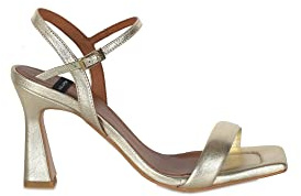 Angel Alarcon Zapatos con TACÓN Carole de la Talla 39 en Color Platino