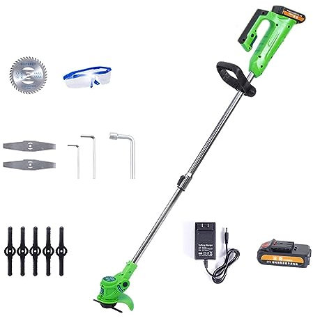 HYQHYX tosaerba batteria Rasaerba elettrico 21V Batteria portatile Rasaerba rotativo elettrico con impugnatura a U ricaricabile