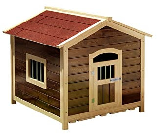 Katzenvilla Hundehütte, Haustierhütte, Vier Jahreszeiten, universelle Katzenhütte, Hundekäfig, großer Hund im Freien, Hundevilla im Freien Katzenhaus (Size : M)