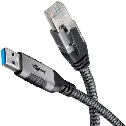 goobay LAN-Adapter Ethernet-Kabel USB-A 3.2 Gen1 Stecker > RJ-45 Stecker