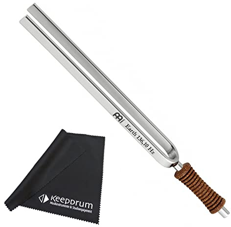 Meinl Sonic Energy TF-E Planetary Tuning Fork Stimmgabel Earth Erde Herz Chakra + keepdrum Mikrofasertuch