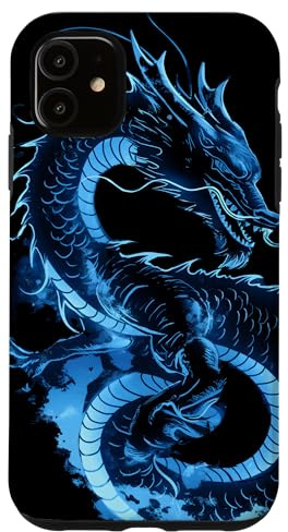 Dragon japonais volant avec Kanji fantasy tatouage manga Coque pour iPhone 11