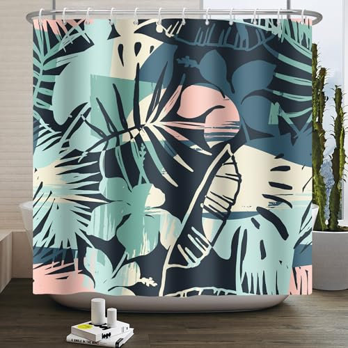 Duschvorhang Gelb Schwarz Grün Duschvorhang Stoff Polyester Badevorhang Shower Curtains Antischimmel Duschvorhang Wasserdicht Duschvorhänge Duschvorhang 240x200 mit 12 Duschvorhangringen