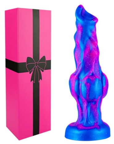 Fallo mostruoso da 16,9 cm, piccolo dildo in silicone per ano con potente ventosa, simpatico drago fantasy, realistico nodo con nodo per cani con 2 grandi nodi, adatto per uomini e donne
