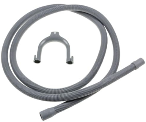 SOS Accessoire Tuyau de vidange universel 2.5m droit/droit diam 19 22 et 32 mm pour lave linge, lave vaisselle, machine à laver, universel