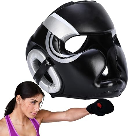 Protector de cabeza de boxeo - Protector de cara completa de boxeo para adultos | Protección total para la cabeza Protector de cabeza de boxeo, Protector de cabeza de boxeo para adultos y niños Equipo