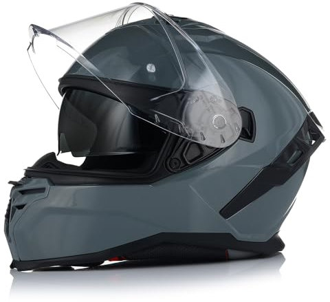Integralhelm mit Sonnenblende | VITO Presto | Motorrad Helm Vollvisierhelm Mopedhelm ECE 22.06 | Motorradhelm Full-Face Helme (L (59-60cm))