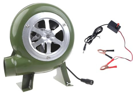 AOYUDJ Ventilador eléctrico para barbacoa, ventilador de aire para acampar al aire libre, barbacoa, ventilador de mano, parrilla, cocina