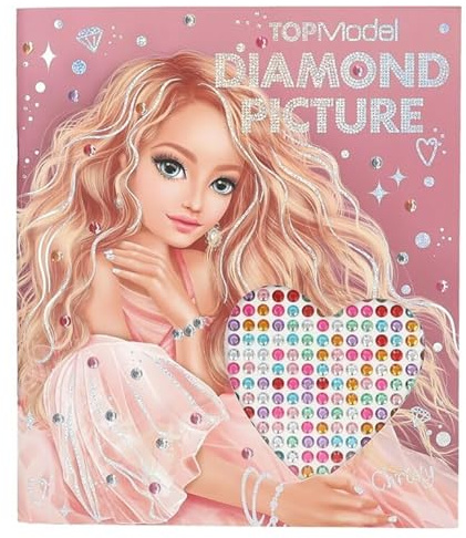 Depesche TOPModel Dress Me Up 13482 Livre d'autocollants avec 10 Pages de Motifs de modèle à décorer, avec Pierres Scintillantes à Coller