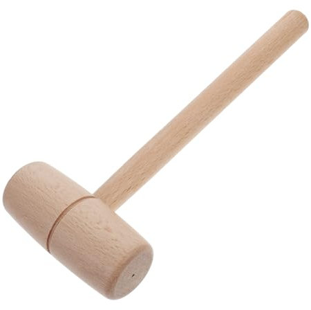 DECOMELODY Holzhammer Mit Buchenholzgriff Für Bastelwerkzeuge Und Heimwerkerprojekte Kleiner Hammer Für Holzbearbeitung Und Lederverarbeitung Präzises Schnitzwerkzeug