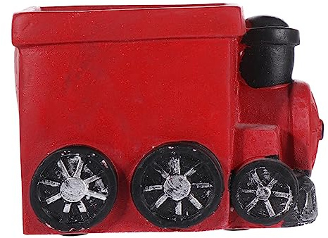 Toyvian Maceta Decorativa para Suculentas Maceta para Plantas De Interior Maceta Retro para Suculentas Maceta para Coche Maceta Decorativa Bonita De Cemento Rojo