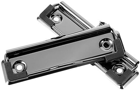OHPHCALL Metall Klemmbrettclips 10cm Stark Klemmend Dokumentenhalter Büro Zubehör 2 Stück Für Schule Und Organisation