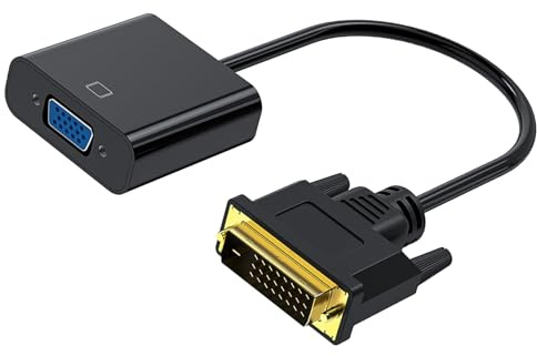 Jectse PVC -DVI TO VGA Cable avec des Bouchons en or pour les Effets Vidéo Clairs sur L'ordinateur et la Télévision