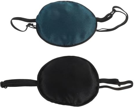 ARTSEWPLY 2 Stück Augenklappe Für Amblyopie Augenklappenabdeckung Für Erwachsene Lazy Eye Patch Piraten Augenklappe Für Erwachsene Für Halloween