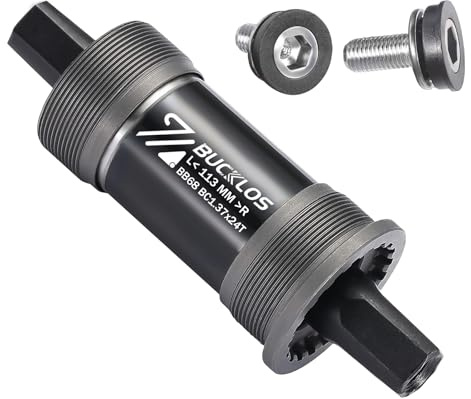 AEYINO Vierkant-Tretlager – 68/120 x 110,5 113 118 120 122,5 124,5 127 174 mm Fahrrad-BSA-Halterungen für Mountainbike/MTB/BMX/Rennrad/Fatbike