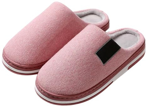 Pantoufles unies à bout fermé pour femme - En mousse à mémoire de forme - Confortables et antidérapantes - Semelle épaisse - Couleur unie - Chaussures d'intérieur tendance et décontractées - Chaudes