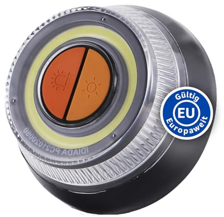 V16 Warning Light for Cars & Motorcycles | LED Breakdown Light with Magnetic Base | 360° Visibility | Battery Operated | Replacement for Warning Triangle (Spain, 2026 Onwards) | Emergency Light - 2.0