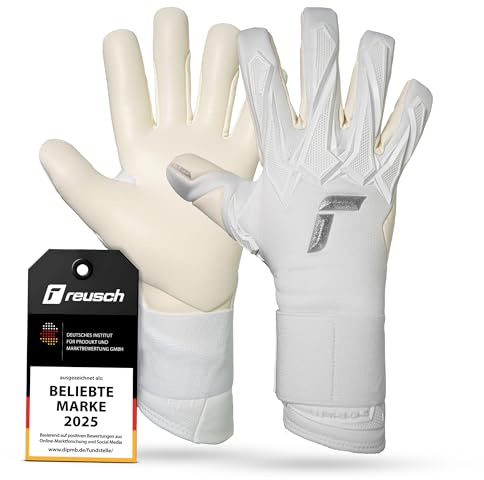 Reusch Profi Torwarthandschuhe Erwachsene | starker Grip & sicherer Halt | 4mm Profi Haftschaum, optimale Passform, für Training & Spiel, geeignet für Kunstrasen & Naturrasen, Größe 7-11, Raptor Pro