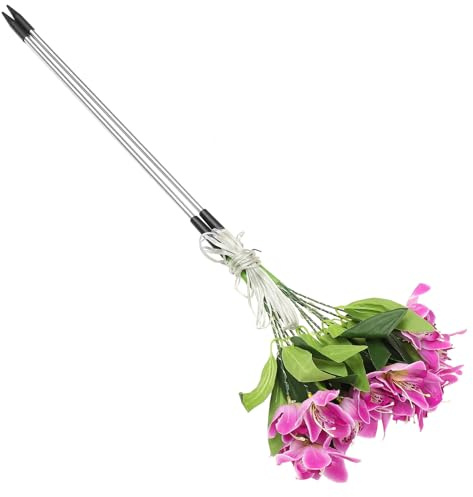 MAGICLULU Lámpara Solar para Jardín 7 Flores Rojas Oscilantes Luces LED Decorativas Impermeables para Exteriores Decoración Solar para Césped y Patio Diseño Resistente al Agua