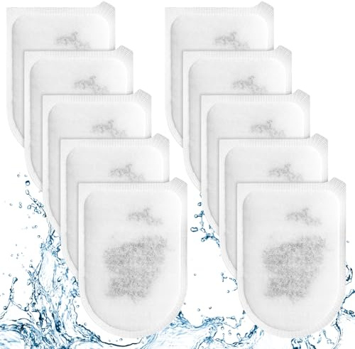 Fentar 10 Stück Filterpads für Tetra EasyCrystal Filter Pack C600, Aquarium Filtermaterial mit Zeolith & Aktivkohle, Ersatz Aquarium Filterkartusche für EasyCrystal Innenfilter, Aquarienfilter