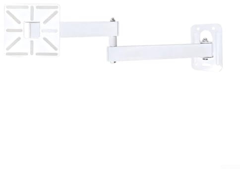 Soporte en forma de L para cámara domo, soporte de montaje en pared y techo en forma de L para cámara CCTV, soporte de cámara domo para vigilancia (35 brazos blancos)