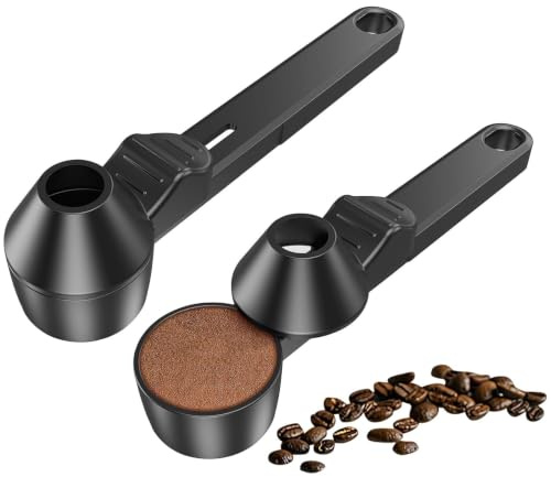 3PCS Coffee Scoop with Built-in Funnel, Tablespoon Measuring Scoop for Kitchen Use,Easy Fill Design with No Spills