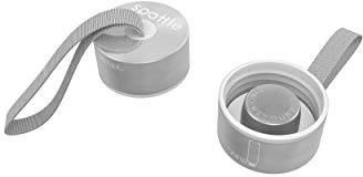 spottle® Tapa de acero inoxidable y bambú para botellas de cristal de 550, 750 y 1000ml / tapa de metal y madera para botellas de cristal/tapas de repuesto (Acero inoxidable con bucle)