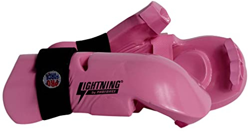 Pro Force Lightning Punches Sparring Gloves (Pink, Child Large - Knuckle Width 2.875-3.25)
