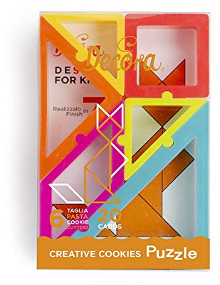 Decora 0255408 CREATIVE COOKIES PUZZLE 6ST AUSSTECHER UND 20 KARTEN