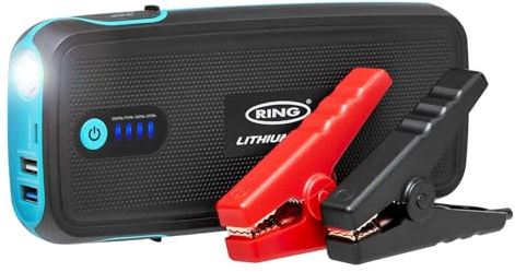 Ring Automotive Batterie de démarrage de Voiture RPPL400 au Lithium Haute Puissance et Batterie Externe 16800 mAh