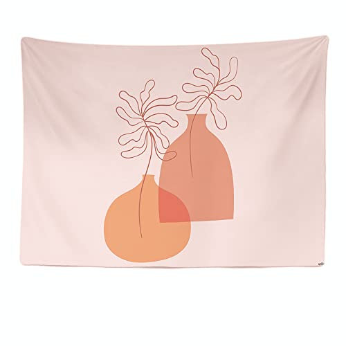 Ulticool - Appeso a Parete Decoración Casa - Aesthetic Tapestry Room Decor Jarrones Rosado Estético - 200 x 150 cm Grande – Murales Alfombra Tapiz Pared - Tapices Decorativo
