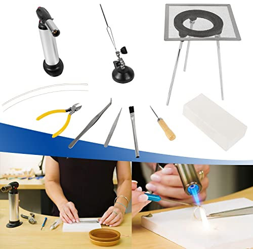 Standard Jewelry Soldering Kit with Silver Solder Wire & Butane Torch Kit for Jewelry Making Project & DIY Projects