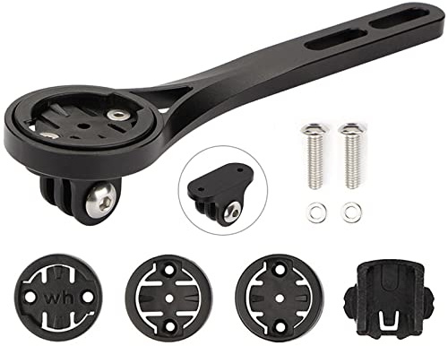 Integrierte Fahrrad Computer Halterung für Rennrad (Aluminiumlegierung) Lenkerhalterung für Garmin Edge, Wahoo, Bryton, Cateye, GoPro-Kamera und Lampe (Integrated Mount - A)