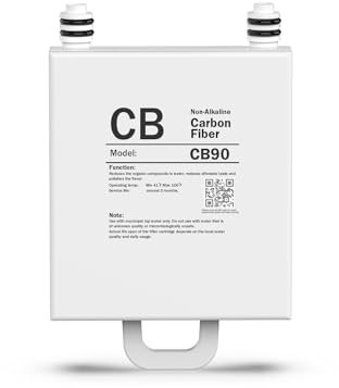 Frizzlife CB90 Non-Alkaline Replacement Post Filter Cartridge for WB99 Countertop Reverse Osmosis Water Filter System