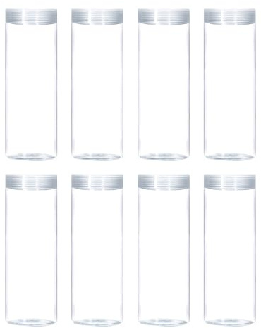 Hayaww 8 Pcs Durchsichtige Münzröhre Kunststoff Münzbehälter Münzsammlungshalter Münzröhrchen Aus Kunststoff Gedenkmünzenröhrchen Runde Durchsichtige Münzröhrchen Für 30 Mm/1.18 In Münzsammlung