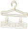ibasenice 10pcs Mini Clothes Hangers for Dolls Metal Doll Clothing Rack for Organizing and Outfits for Barbie