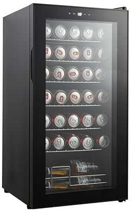 CAVIN Freistehender Bierkühlschrank - Northern Collection 82, Automatische Abtaufunktion, 3-18 °C, 39 dB leise, 82 Liter, elektronisches Display
