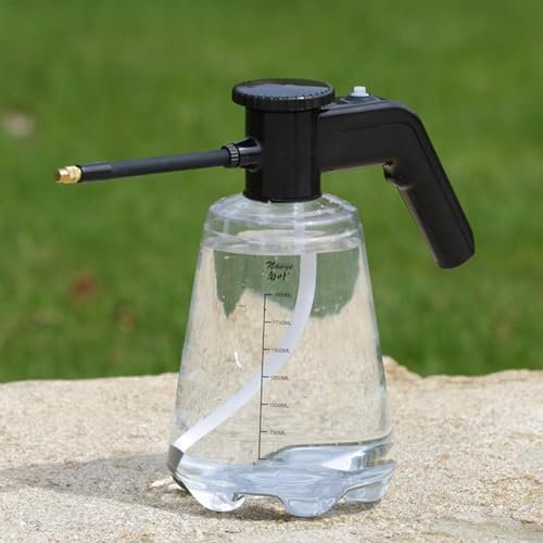 Pulverizador de bomba | Pulverizador eléctrico de botella de 2 L, botella de spray de niebla de agua para plantas, jardines, cocina y hogar, pulverizador eléctrico, pulverizador ajustable de 360°