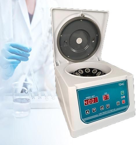 FJYAWEN Centrifugeuse De Laboratoire, Centrifugeuse De Banc, Centrifugeuse PRP avec Affichage Numérique, Centrifugeuse à Plasma, Banc De Temps Et De Vitesse Réglables