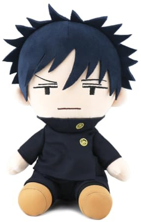 Zhongkaihua JJK Fushiguro Megumi Plush Figure 23CM Plush Pillow Anime PP Cotton Cushion Soft Stuffed Furry Car Home Sofa Christmas Decoration Pendant Ornament