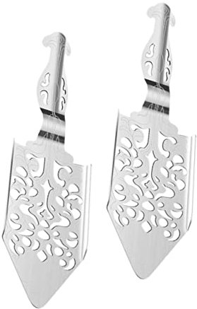 FUNOMOCYA 2piezas Cuchara De Ajenjo Acero Inoxidable Resistente Para Práctica Decorativa