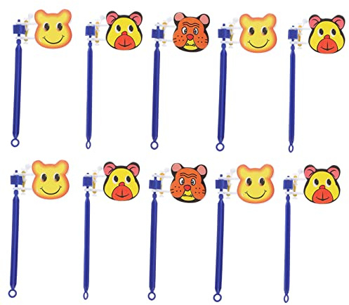 Abaodam 10piezas Hand Clappers para Niño Niña Juguete Ruidoso De Mano con Diseño De Dibujos Animados Prop Creativo para Fiestas Cumpleaños Halloween Carnaval