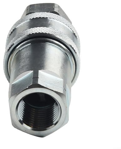 ZWEquipint Acoplamiento hidráulico ISO A de conexión rápida NPT, 1 4 pulgadas, 3 8 pulgadas, 1 2 pulgadas, 3 4 pulgadas, accesorio de acero al carbono, para equipos de construcción y tractores (NPT-1