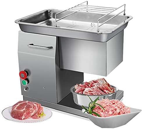 Commercial Electric Meat Slicer, High Power Deli Food Cutter for Efficient Slicing of Cheese, Bread, and Fresh Meat