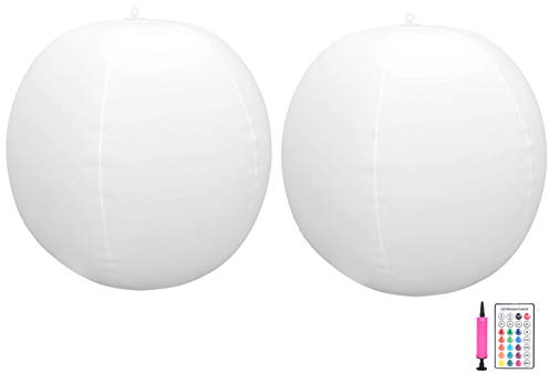 Haofy Lumo a Sfera Solare per Esterni Che Cambiano Lampada Mobile in Piscina, Luce Mobile a Telecomando per Arredamento da Giardino