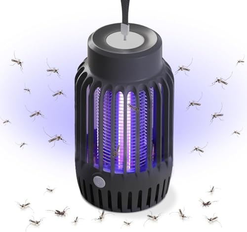 Lámpara antimosquitos, antimosquitos eléctrica con luz nocturna, trampas antimosquitos potentes para interiores y exteriores
